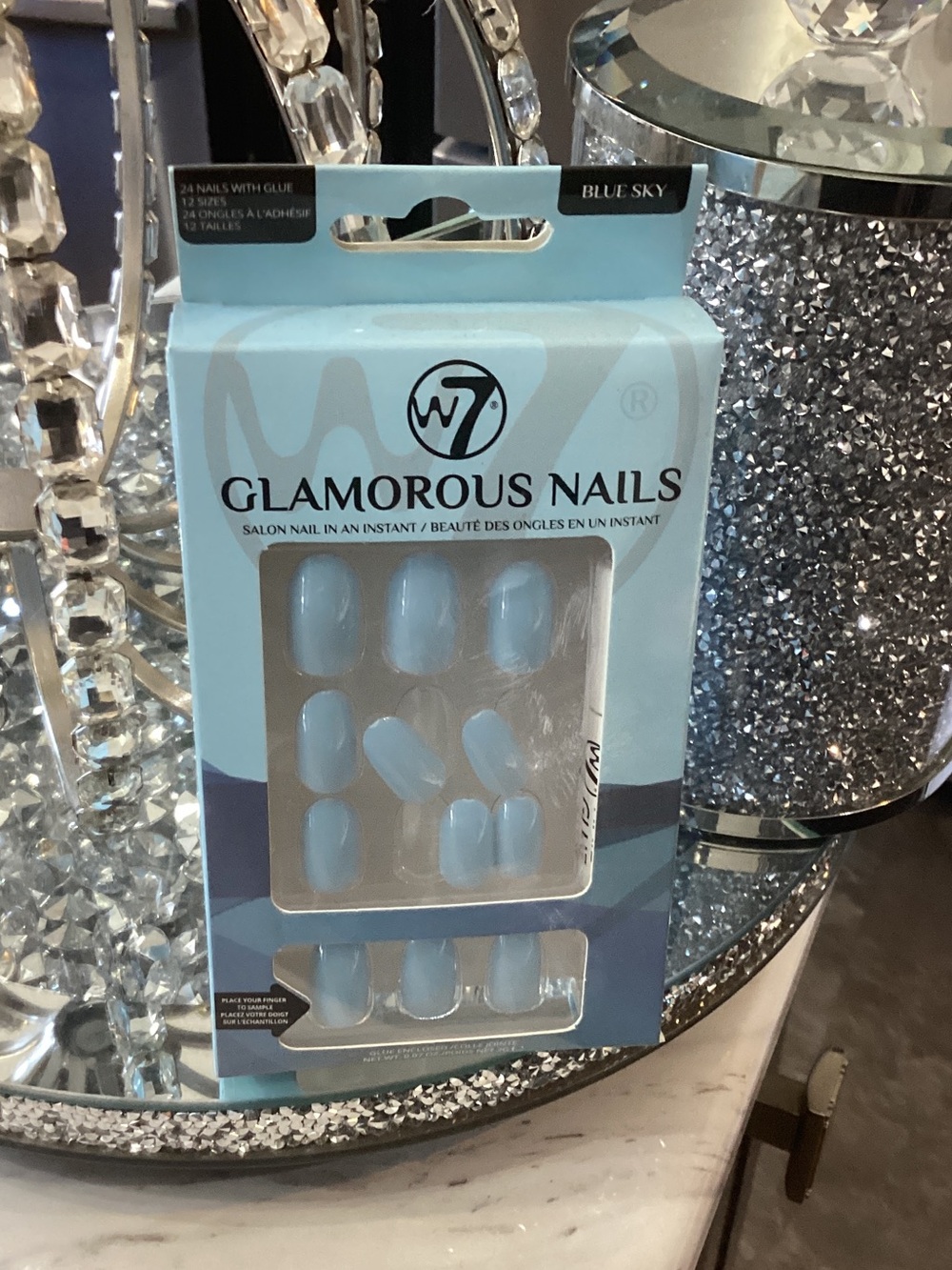 Glamorous Nails Press-On Nails - Light Blue